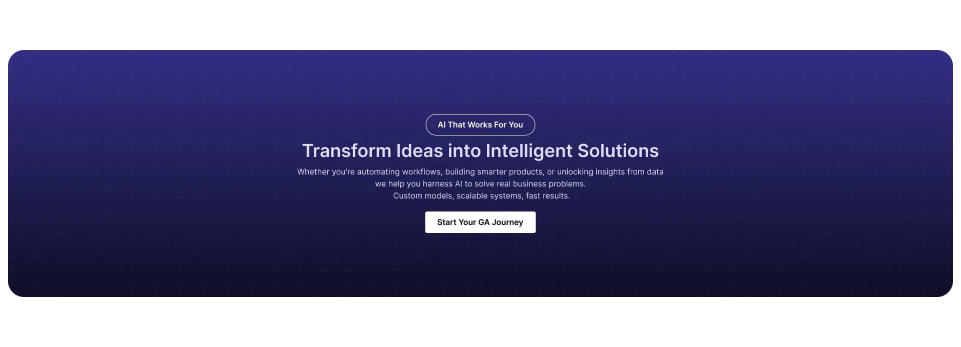 Global Alliant high-contrast call to action banner driving user engagement