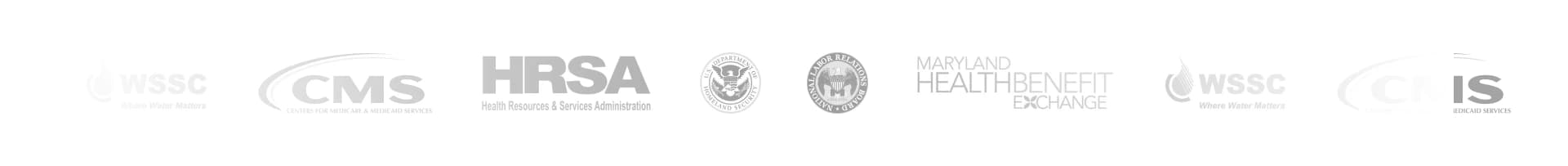 Global Alliant B2B website social proof section showing grayscale client logos