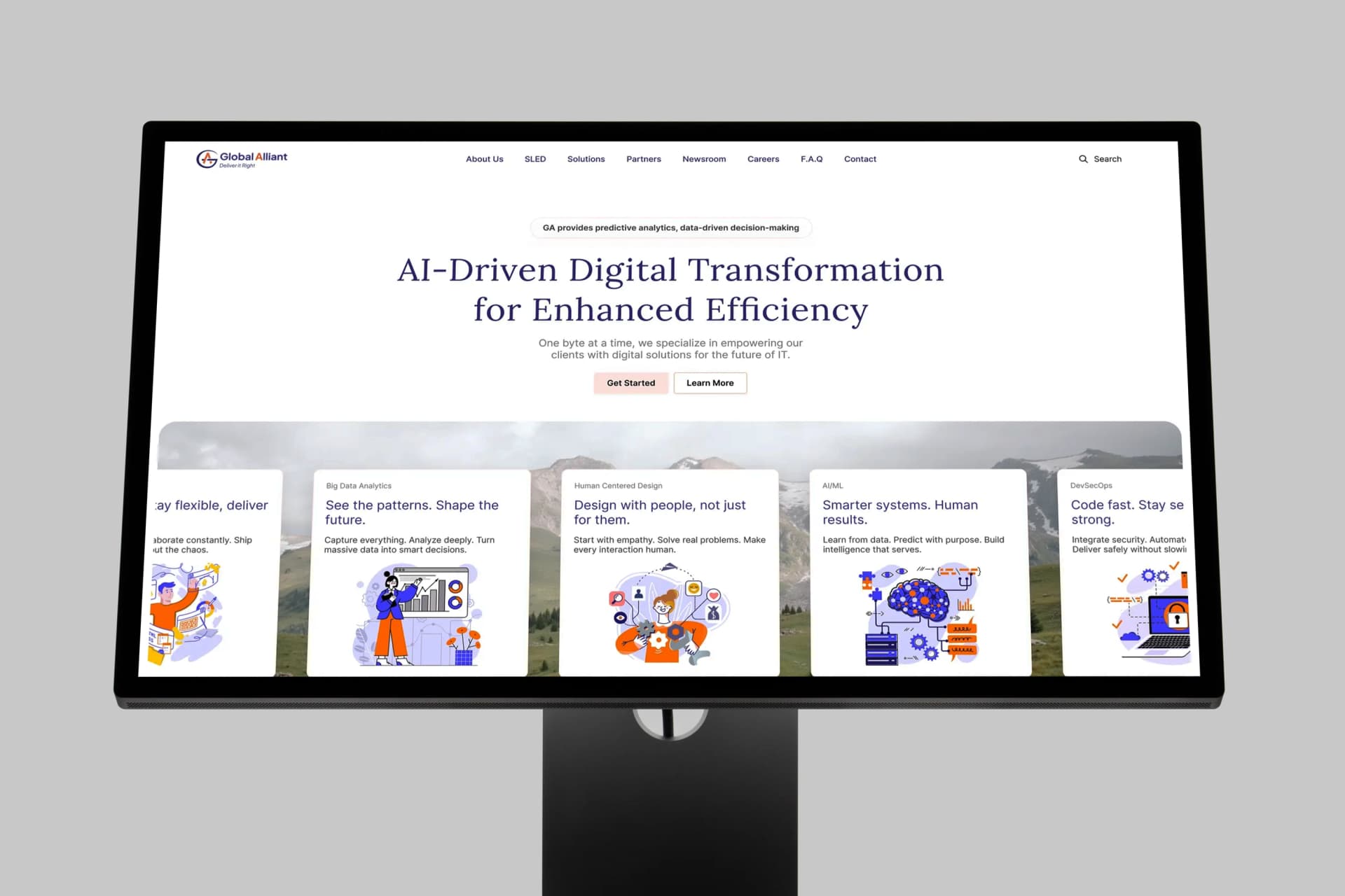 Global Alliant corporate website design and branding overview