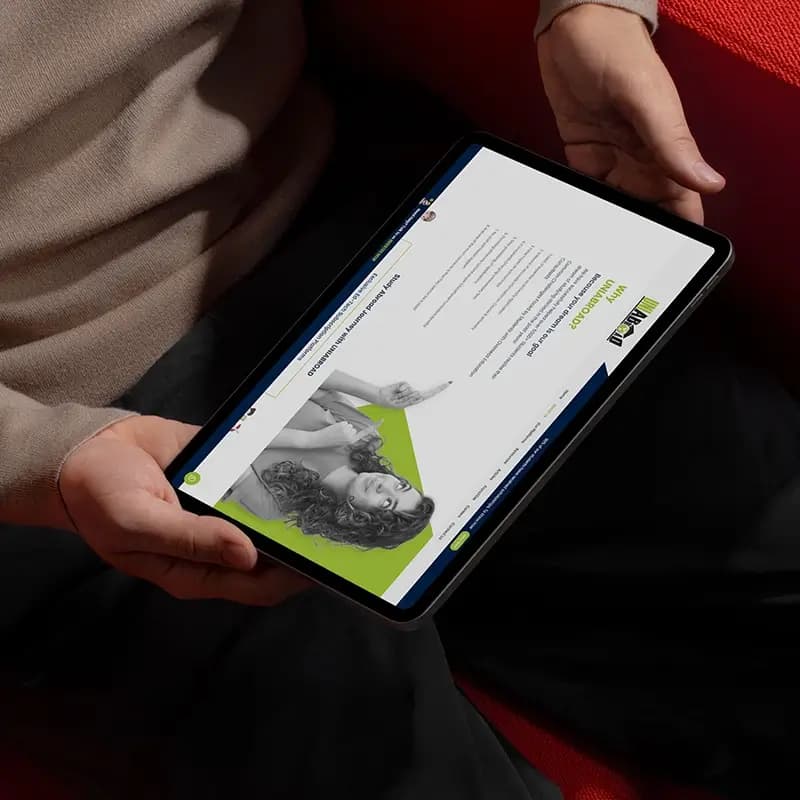 Uniabroad final high-fidelity UI design mockup for student course search