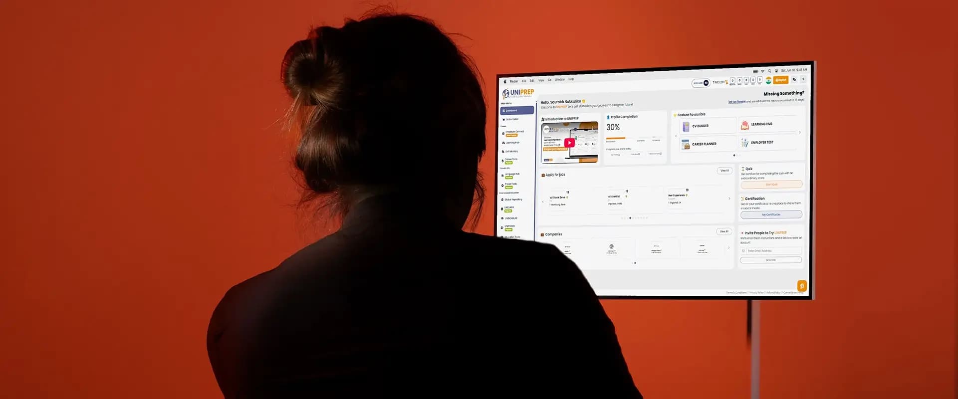 Uniprep user research diagrams and behavioral flow mapping for student applications