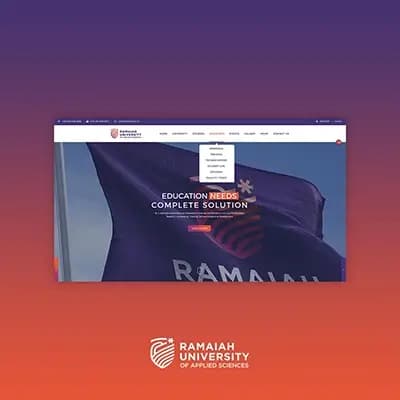 M.S. Ramaiah Institute of Technology website design exploration