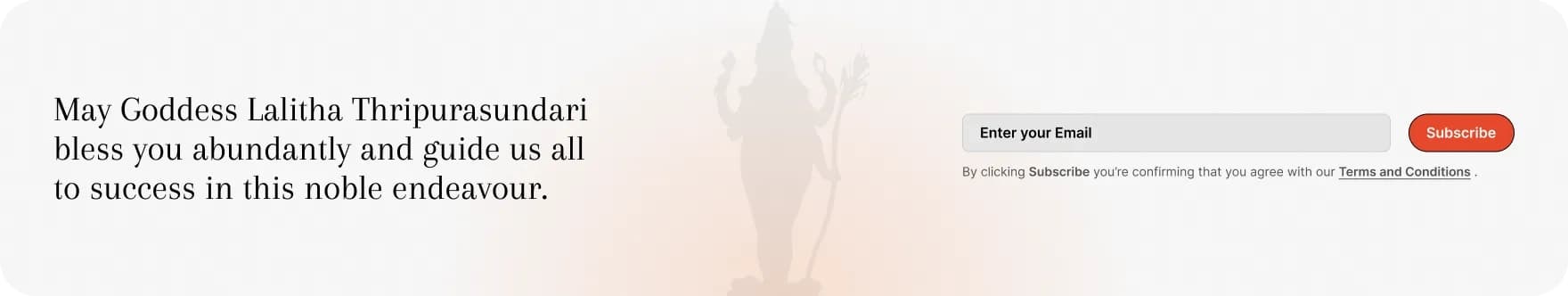 Trayinyas high-contrast call to action banner driving platform signups